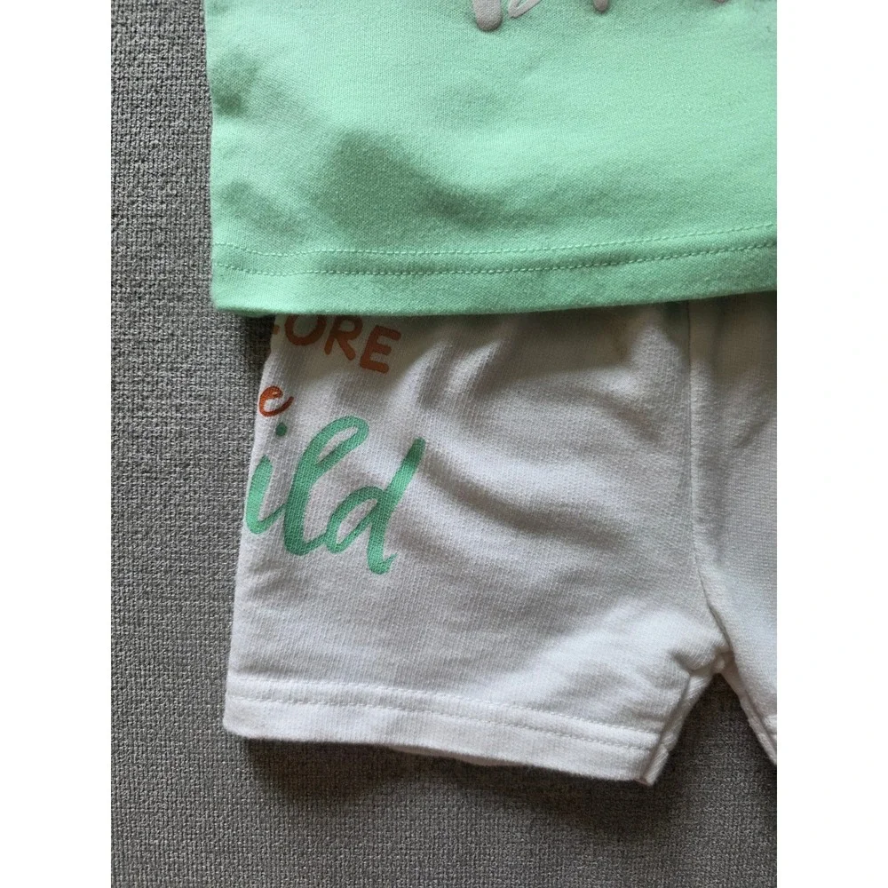 Disney Baby Lion King Simba‎ Born To Be Brave T-Shirt and Shorts Set Mint 6M
